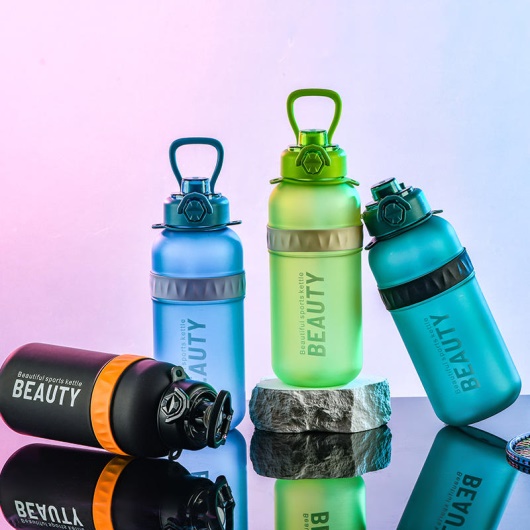 Transparent Motivational Beauty Water Bottle 2L – Professional Hydration Bottle - Image 1