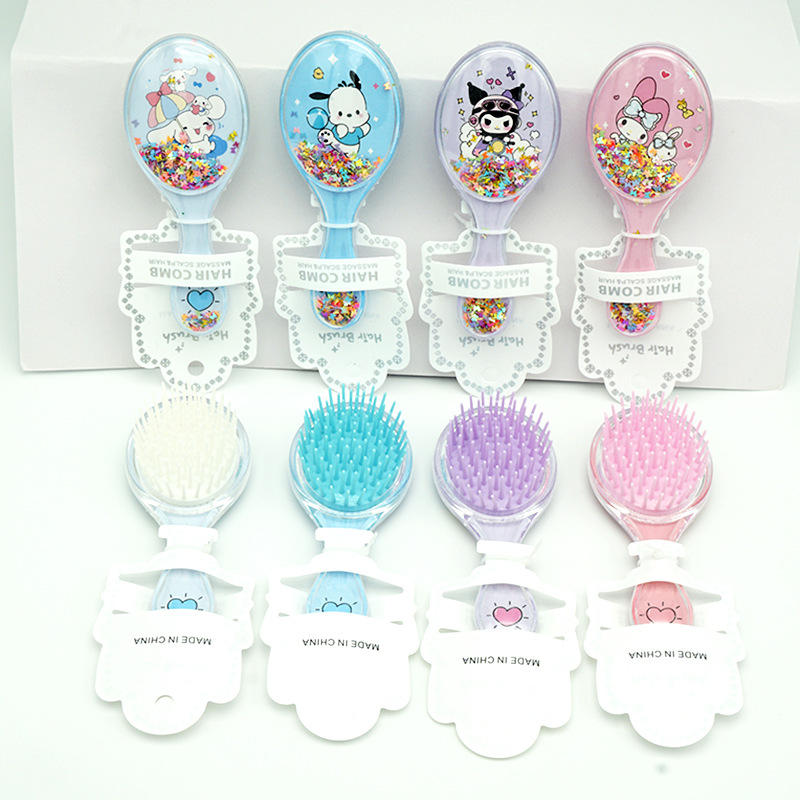 Unicorn Hair Comb Brush for Girls – Glitter Soft Smooth Brush | Kids Return Gift - Image 1