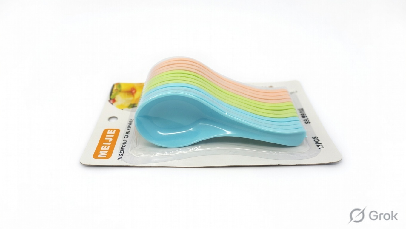 24 Melamine Soup Spoon Set – Pack of 12 * 2.| Microwave Safe | Reusable - Image 1