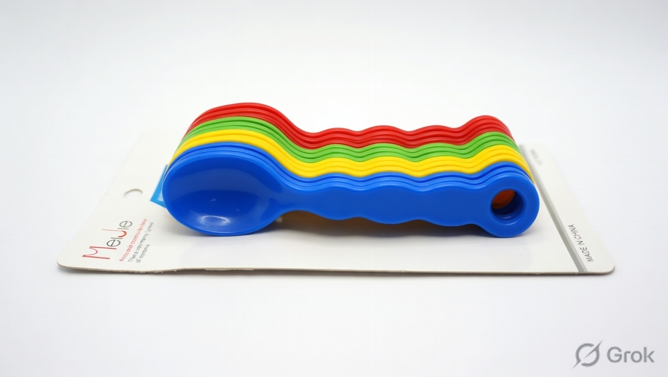 24 Plastic Salt Spoon Set – 12 Pcs * 2. Miniature Dispensing Spoons for Salt & Condiments - Image 1