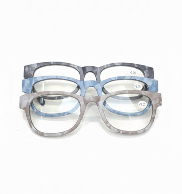 Wood Finish Unisex Wayfarer Sunglasses – Classic Blue Print Stylish Eyewear - Image 1